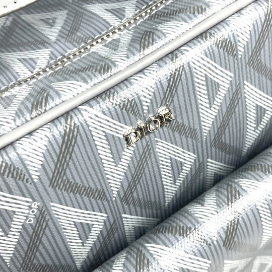 Dior Shoulder Bag 1ESDU035CDP_H42E Canvas, Leather gray CD Diamond Dior Hit the Road Pet Carrier Bag unisex(Unisex) Used Authentic