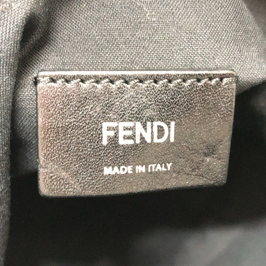 FENDI Backpack 8BZ045 Nylon Navy Zucca logo unisex(Unisex) Used Authentic