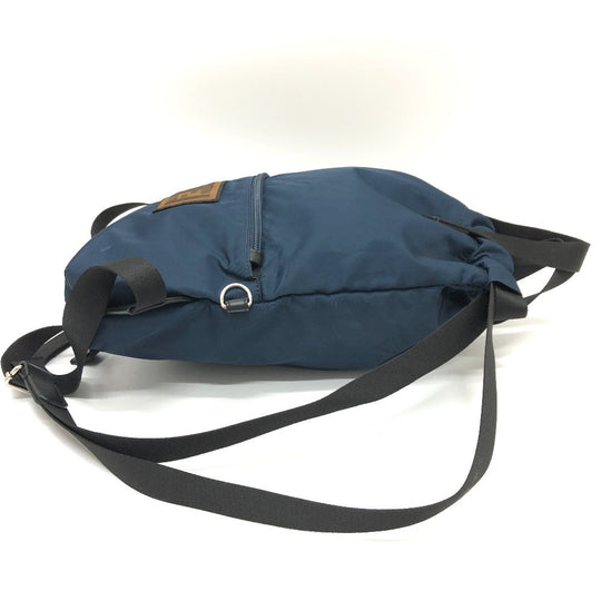 FENDI Backpack 8BZ045 Nylon Navy Zucca logo unisex(Unisex) Used Authentic