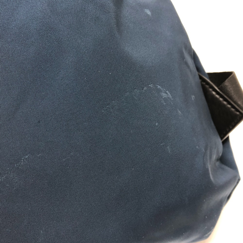 FENDI Backpack 8BZ045 Nylon Navy Zucca logo unisex(Unisex) Used Authentic