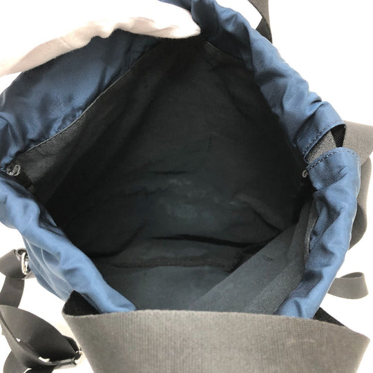 FENDI Backpack 8BZ045 Nylon Navy Zucca logo unisex(Unisex) Used Authentic