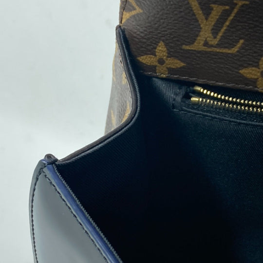 LOUIS VUITTON Handbag M53353 Patent Leather, Monogram Canvas black Monogram Cherry wood PM Women Used Authentic