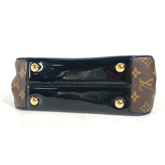 LOUIS VUITTON Handbag M53353 Patent Leather, Monogram Canvas black Monogram Cherry wood PM Women Used Authentic
