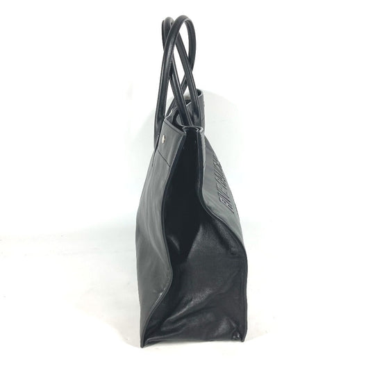 SAINT LAURENT PARIS Shoulder Bag 587273 Calf leather black logo RIVE GAUCHE mens Used Authentic