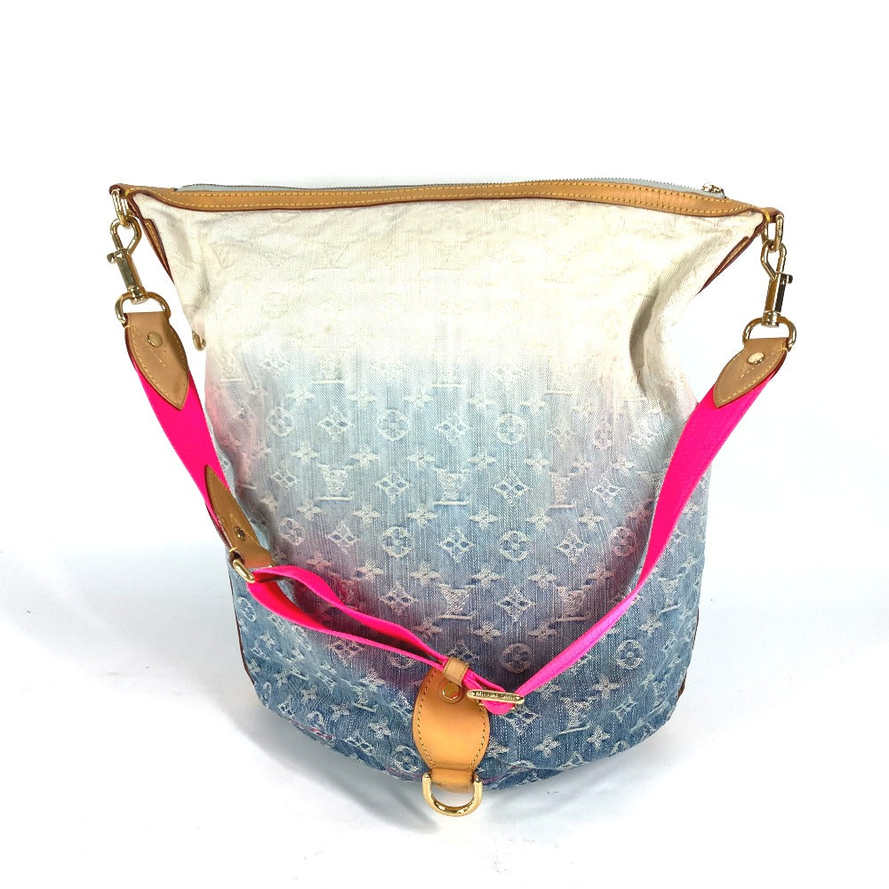 LOUIS VUITTON Shoulder Bag M93184 Monogram denim blue Monogram Denim Gradient Sunburst PM Women Used Authentic