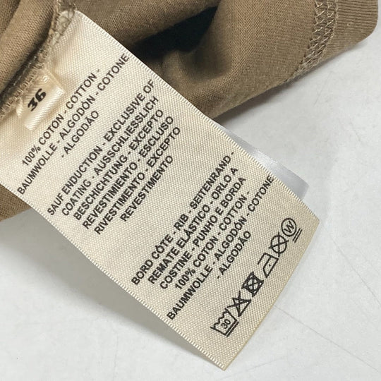 HERMES Short sleeve T-shirt cotton Brown LE TRESOR DE MEDOR Women 36 Used Authentic