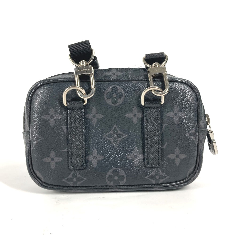 LOUIS VUITTON Shoulder Bag M30755 Monogram Eclipse Canvas black Monogram Eclipse Outdoor Pochette Women Used Authentic