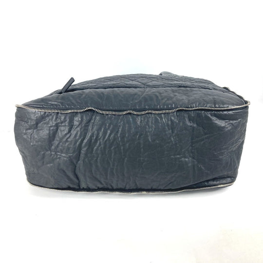 CHANEL Boston Duffel bag Coated canvas black Travel bag CC COCO Mark Matelasse Quilting Women Used Authentic