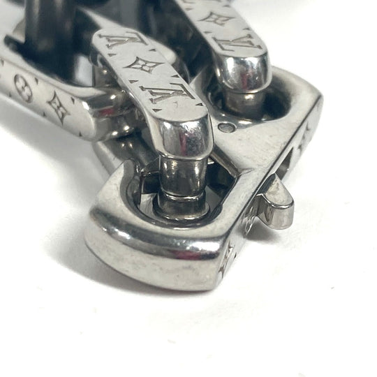 LOUIS VUITTON bracelet M00686 metal black Bracelet Monogram Chain mens Used Authentic