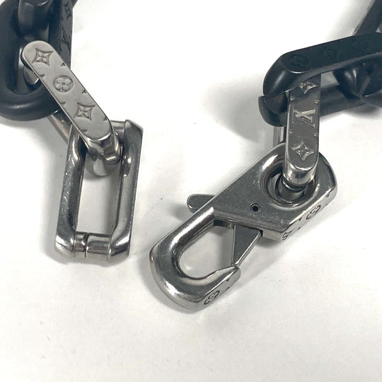 LOUIS VUITTON bracelet M00686 metal black Bracelet Monogram Chain mens Used Authentic