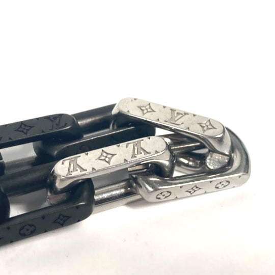 LOUIS VUITTON bracelet M00686 metal black Bracelet Monogram Chain mens Used Authentic