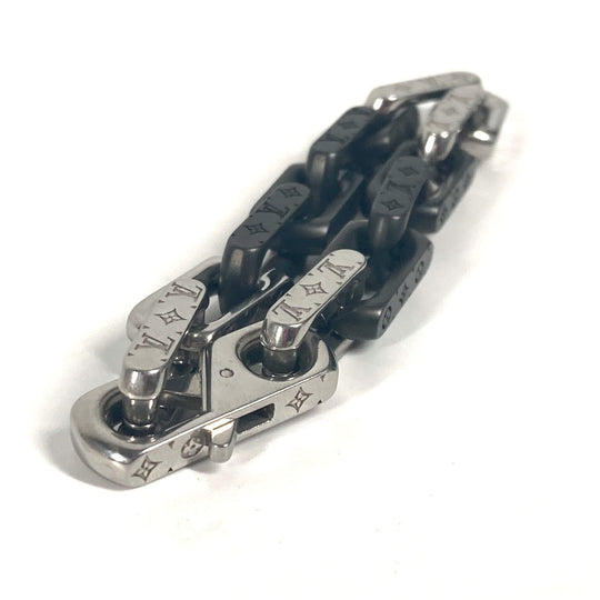 LOUIS VUITTON bracelet M00686 metal black Bracelet Monogram Chain mens Used Authentic
