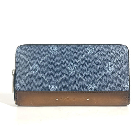 Berluti Long Wallet Purse leather blue ITAUBA long wallet mens Used Authentic