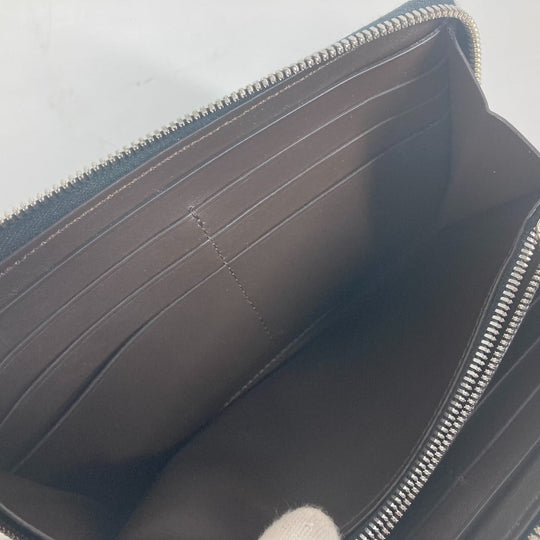 Berluti Long Wallet Purse leather blue ITAUBA long wallet mens Used Authentic