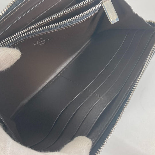 Berluti Long Wallet Purse leather blue ITAUBA long wallet mens Used Authentic