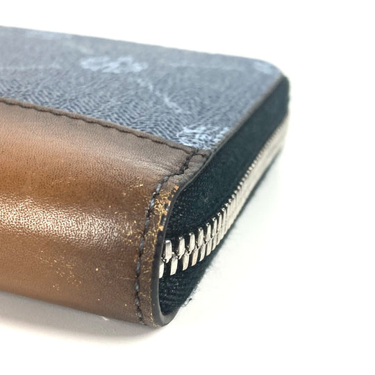 Berluti Long Wallet Purse leather blue ITAUBA long wallet mens Used Authentic