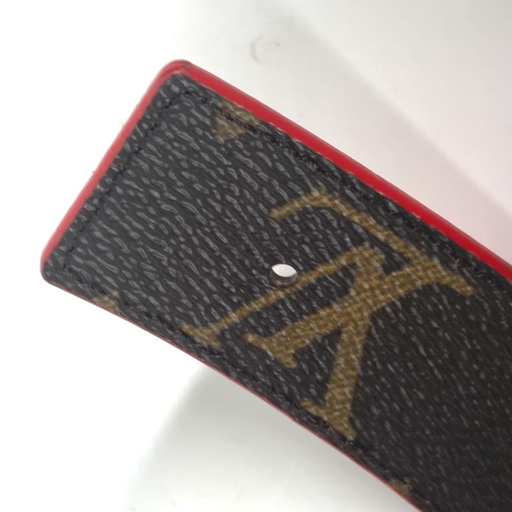 LOUIS VUITTON belt M0322W Monogram canvas Brown Monogram Belt: LV Initial 30MM Reversible Women 80 Used Authentic
