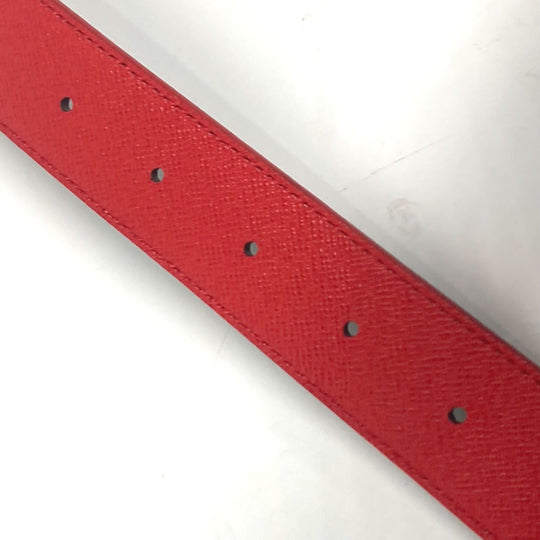 LOUIS VUITTON belt M0322W Monogram canvas Brown Monogram Belt: LV Initial 30MM Reversible Women 80 Used Authentic