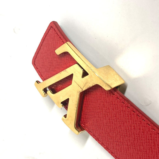 LOUIS VUITTON belt M0322W Monogram canvas Brown Monogram Belt: LV Initial 30MM Reversible Women 80 Used Authentic