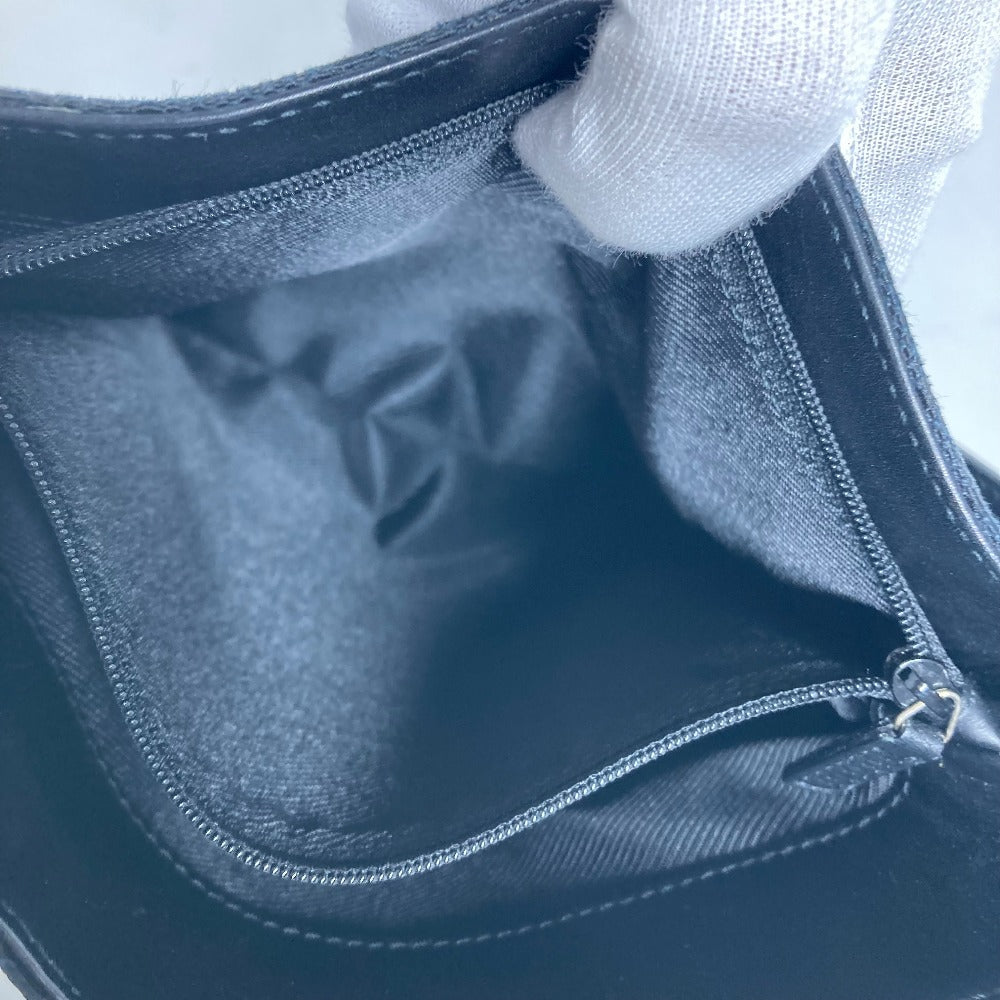 GUCCI Shoulder Bag 001 4286 Leather / canvas black Bucket Bucket GG Women Used Authentic