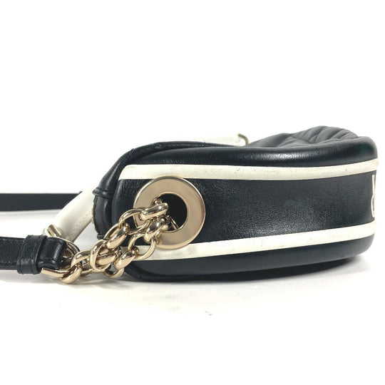 Dior Shoulder Bag M7200ONOA leather black Canage VIBE Hobo Bag Small Women Used Authentic