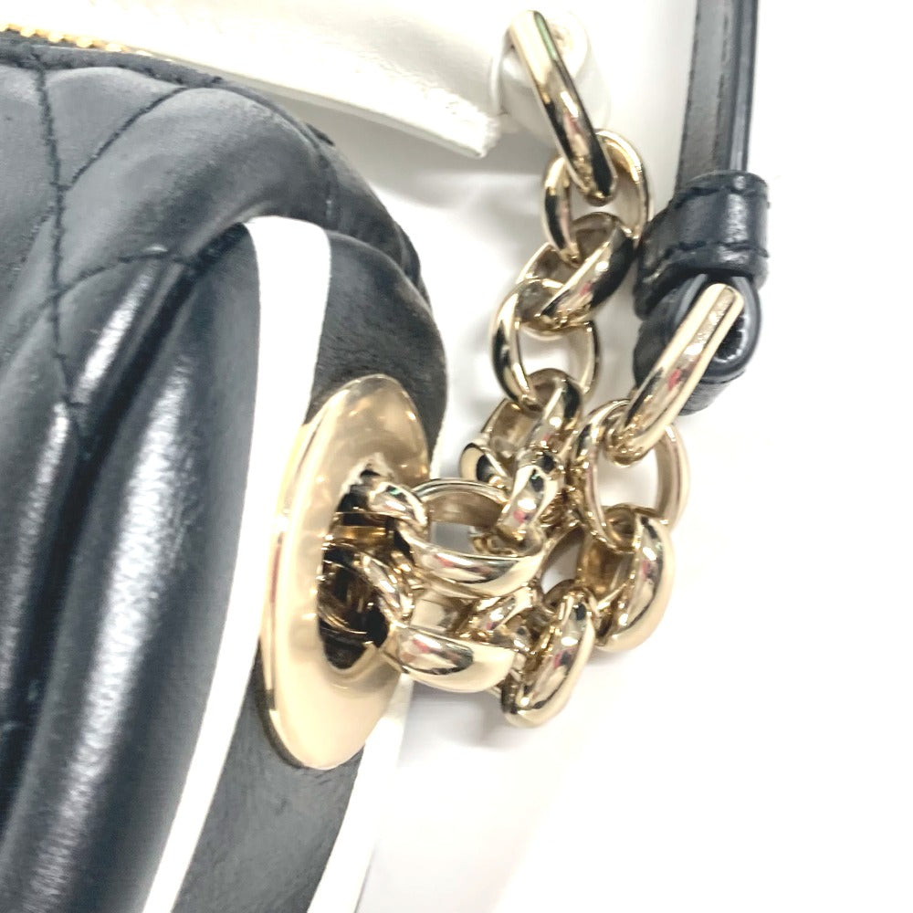 Dior Shoulder Bag M7200ONOA leather black Canage VIBE Hobo Bag Small Women Used Authentic
