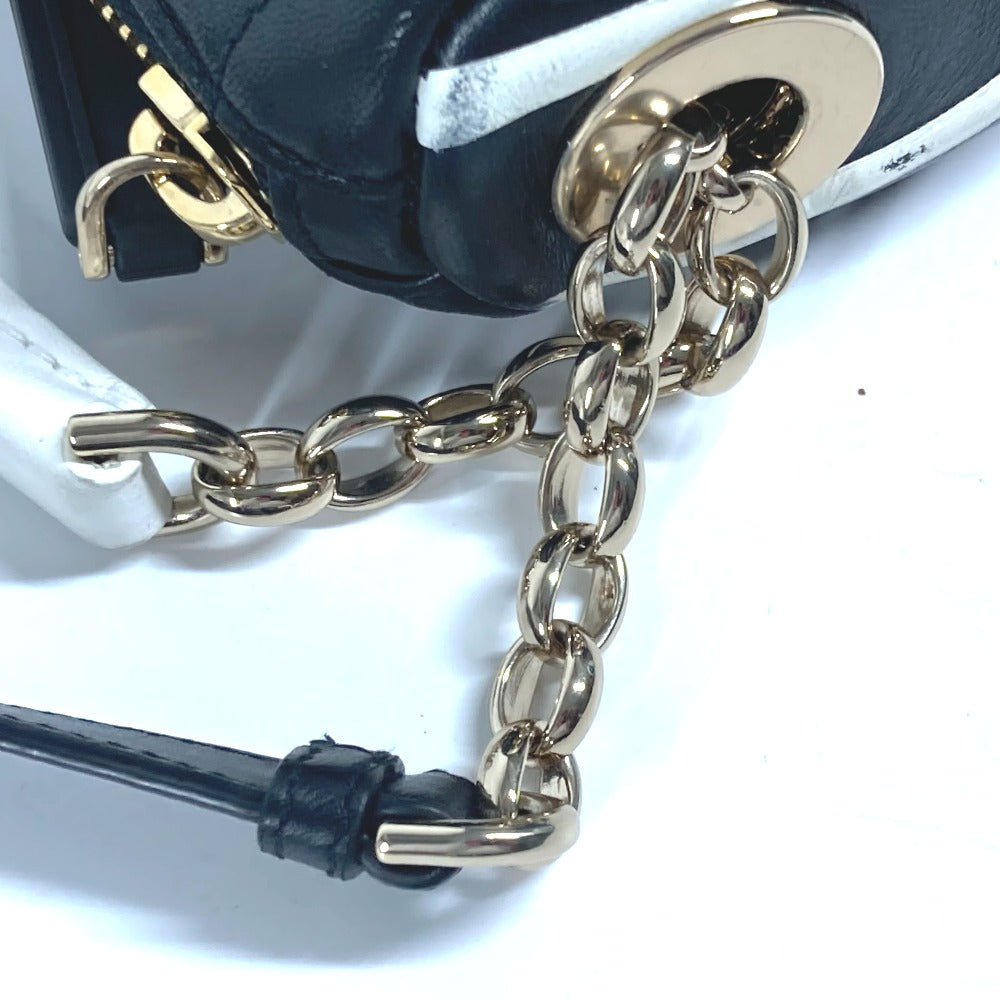 Dior Shoulder Bag M7200ONOA leather black Canage VIBE Hobo Bag Small Women Used Authentic
