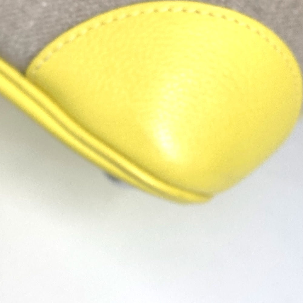 HERMES Tote Bag Swift, Toile H yellow Shoulder Bag Boston Duffel bag Bored 45