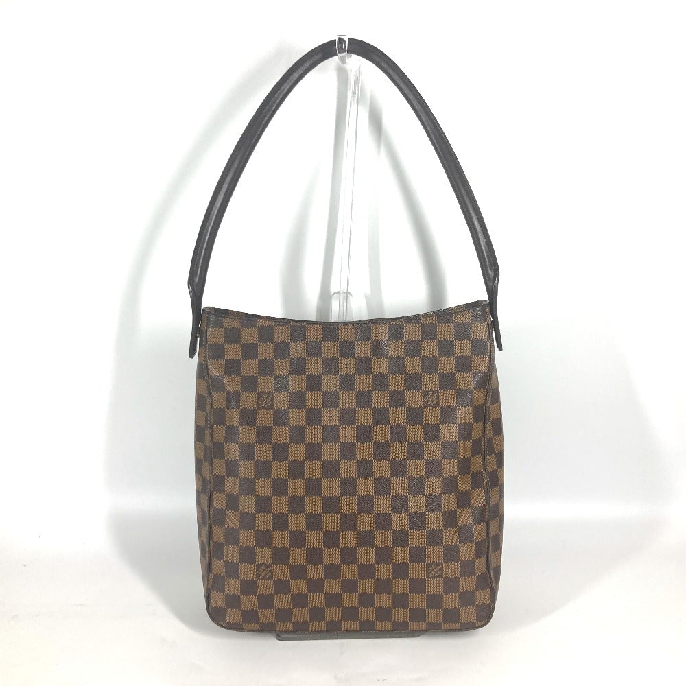 LOUIS VUITTON Shoulder Bag N51144 Damier canvas Brown Damier LoopingGM Women Used Authentic