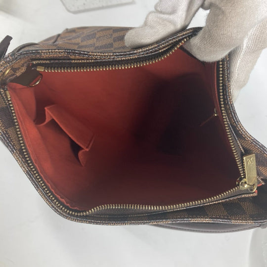 LOUIS VUITTON Shoulder Bag N51144 Damier canvas Brown Damier LoopingGM Women Used Authentic