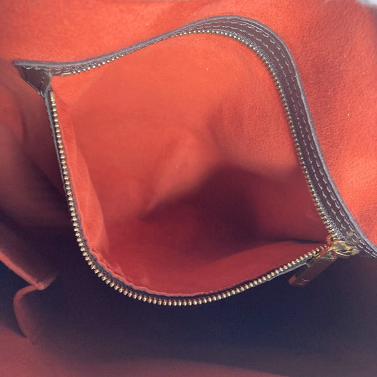 LOUIS VUITTON Shoulder Bag N51144 Damier canvas Brown Damier LoopingGM Women Used Authentic