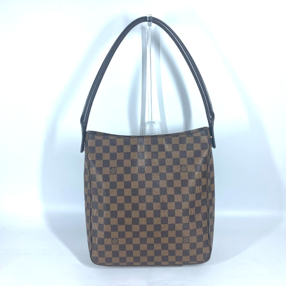 LOUIS VUITTON Shoulder Bag N51144 Damier canvas Brown Damier LoopingGM Women Used Authentic