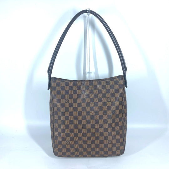 LOUIS VUITTON Shoulder Bag N51144 Damier canvas Brown Damier LoopingGM Women Used Authentic