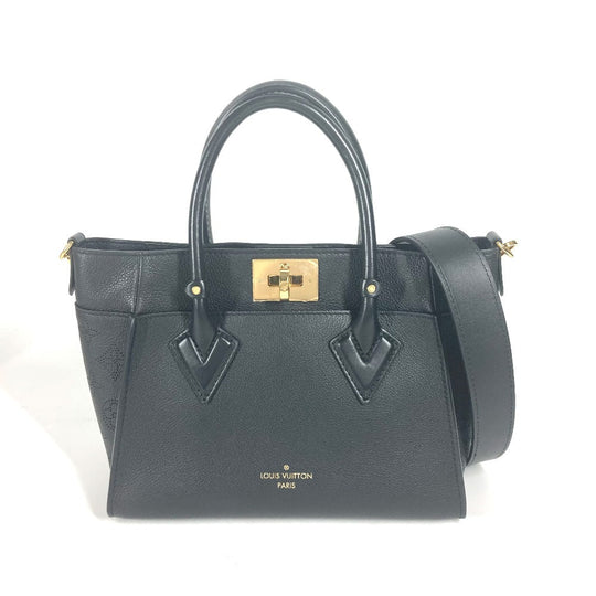 LOUIS VUITTON Shoulder Bag M21546 Calf leather black 2WAY bag On My Side PM Women Used Authentic