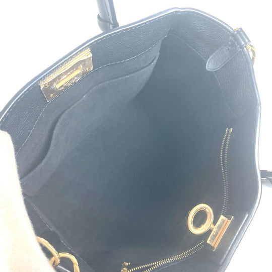 LOUIS VUITTON Shoulder Bag M21546 Calf leather black 2WAY bag On My Side PM Women Used Authentic