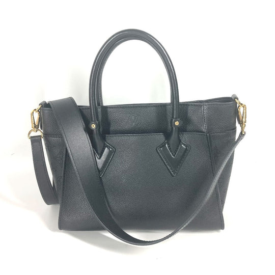 LOUIS VUITTON Shoulder Bag M21546 Calf leather black 2WAY bag On My Side PM Women Used Authentic