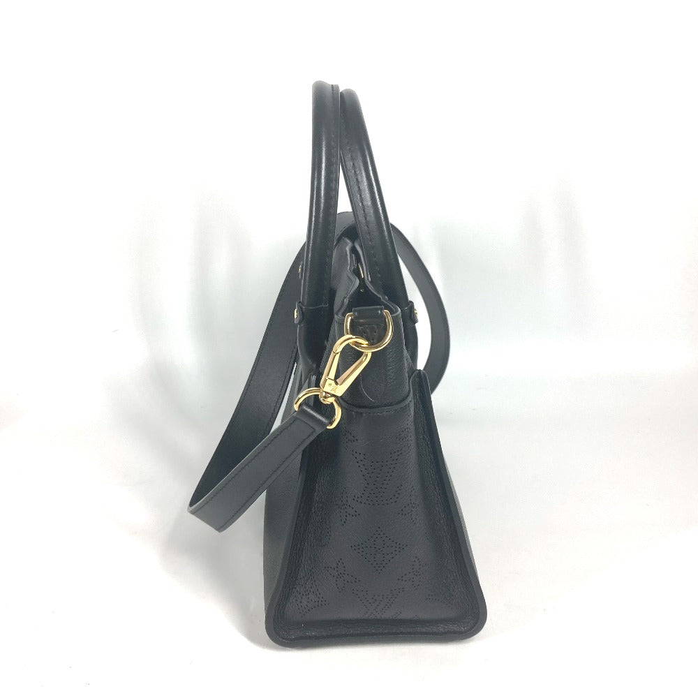 LOUIS VUITTON Shoulder Bag M21546 Calf leather black 2WAY bag On My Side PM Women Used Authentic