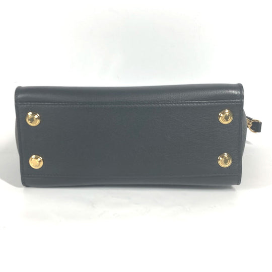 LOUIS VUITTON Shoulder Bag M21546 Calf leather black 2WAY bag On My Side PM Women Used Authentic