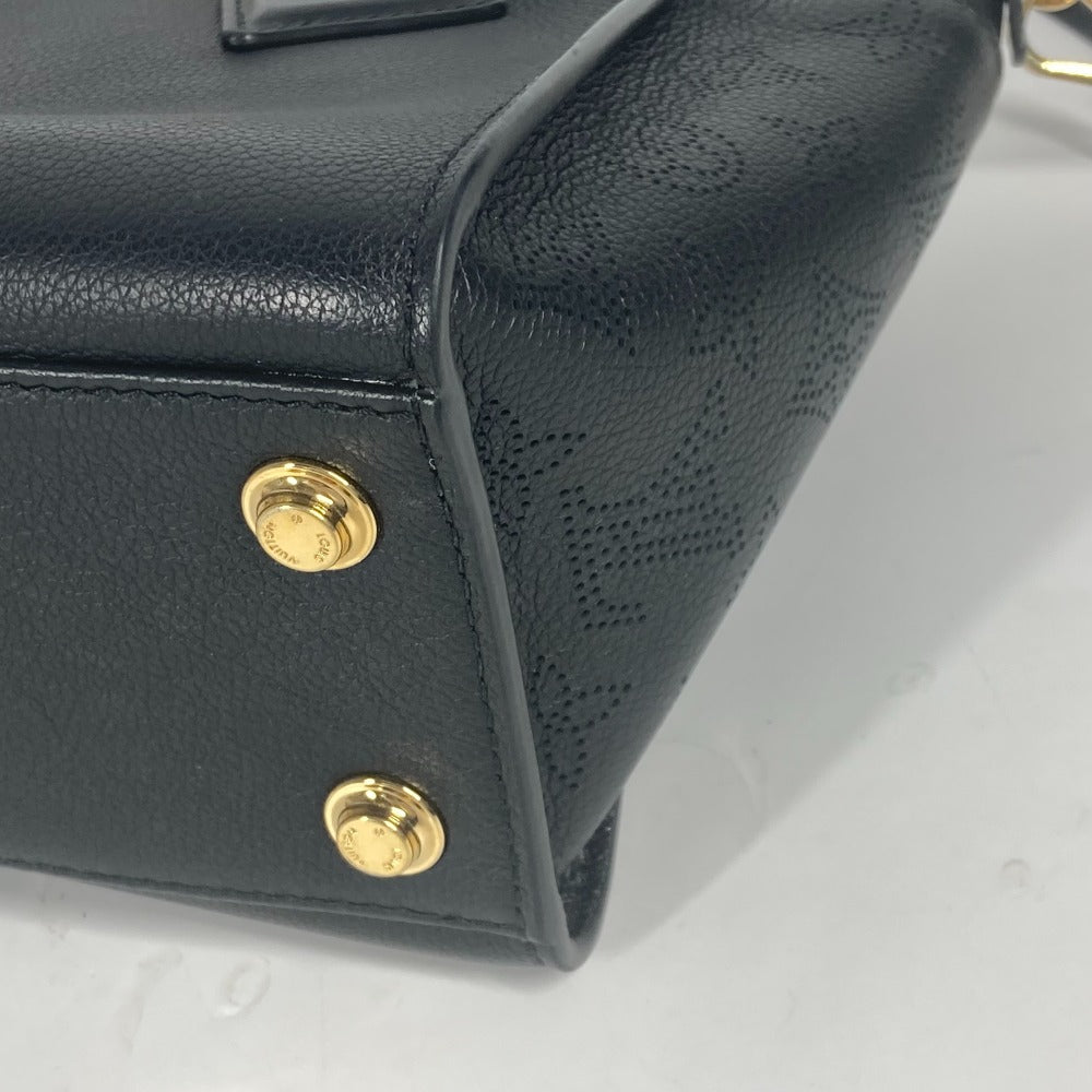 LOUIS VUITTON Shoulder Bag M21546 Calf leather black 2WAY bag On My Side PM Women Used Authentic
