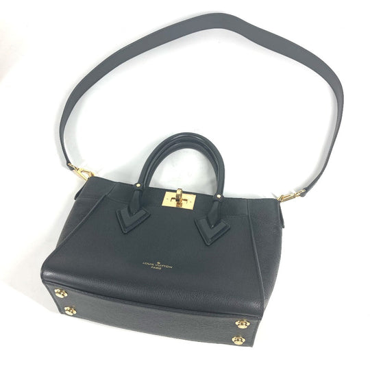 LOUIS VUITTON Shoulder Bag M21546 Calf leather black 2WAY bag On My Side PM Women Used Authentic