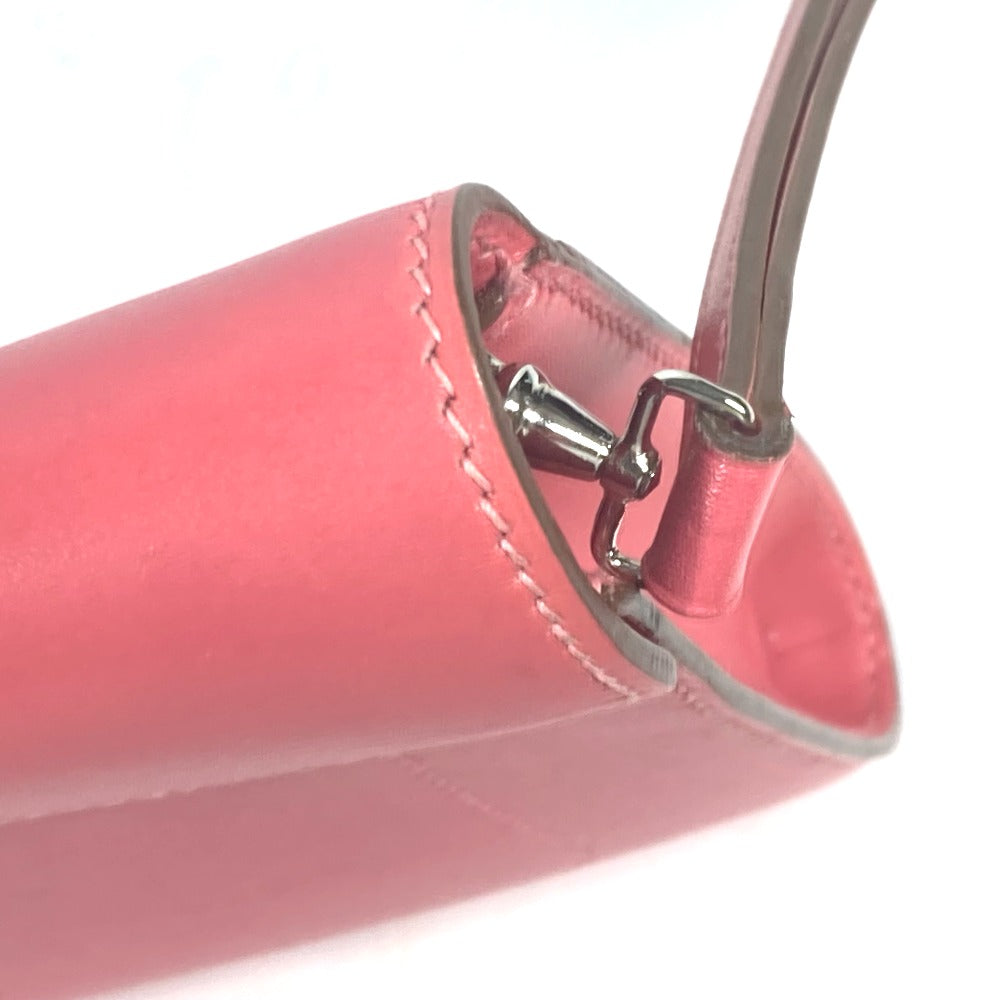 HERMES Clutch bag Leather, Votadelakt pink Sac Clutch Good Lock Women Used Authentic