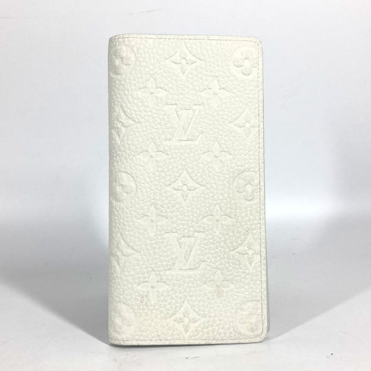 LOUIS VUITTON Long Wallet Purse M83066 Taurillon Clemence Leather white Long Wallet Monogram Portefeuille�EBrother NM mens Used Authentic