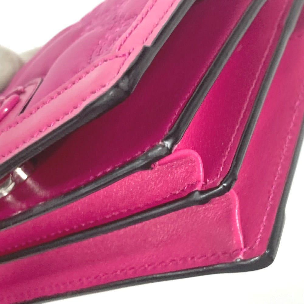 GUCCI Shoulder Bag 723777 Leather / nylon pink GG matelasse quilting Women Used Authentic