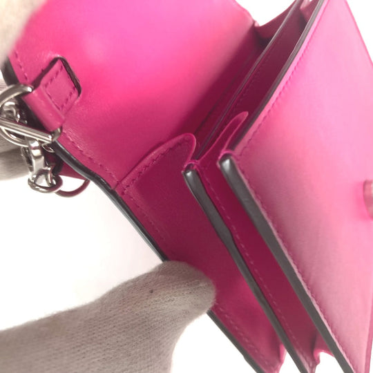 GUCCI Shoulder Bag 723777 Leather / nylon pink GG matelasse quilting Women Used Authentic