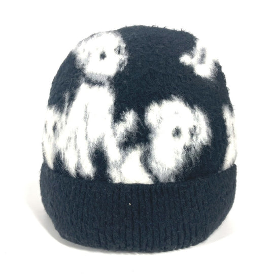 CELINE Knit hat 2A97W531Q Cotton, Polyamide black beanie hat knit hat knit cap Amy Dorian collaboration mens(Unisex) Used Authentic