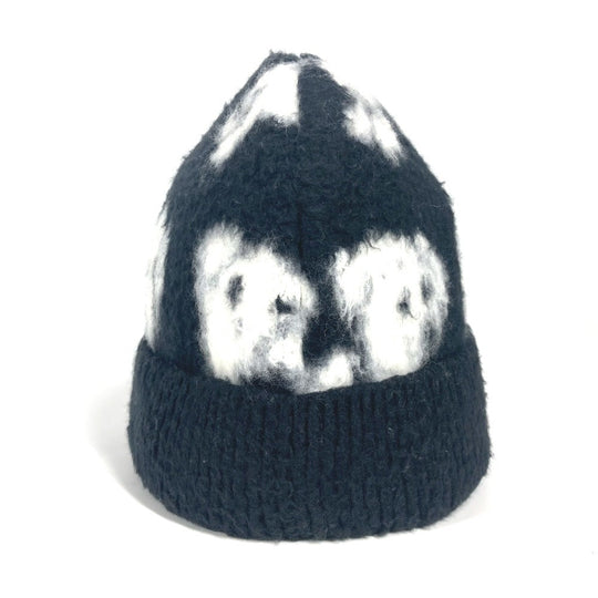 CELINE Knit hat 2A97W531Q Cotton, Polyamide black beanie hat knit hat knit cap Amy Dorian collaboration mens(Unisex) Used Authentic