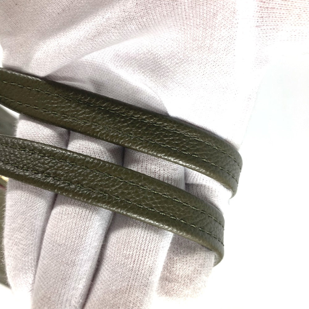 LOUIS VUITTON Shoulder Bag M43669 Monogram Ann Platt Leather khaki Monogram Ann Platt Ponty PM Women Used Authentic