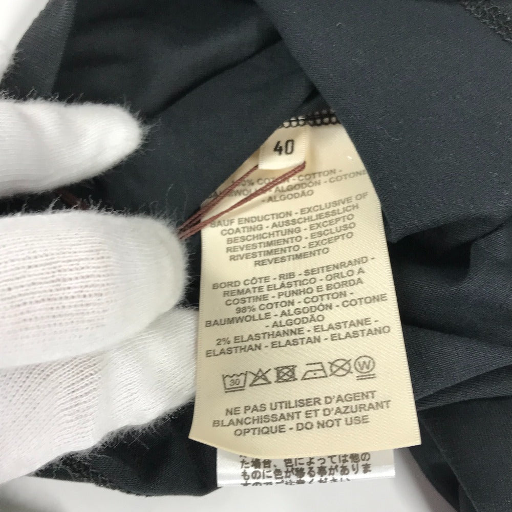 HERMES one piece cotton black Cartouche maxi dress 40