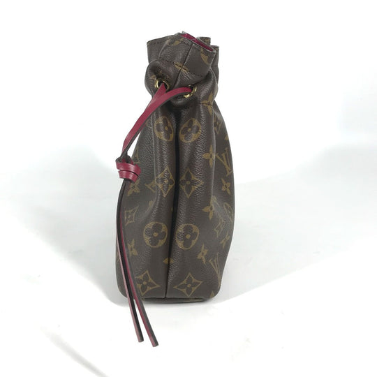 LOUIS VUITTON Pouch M43445 Monogram canvas Brown Monogram Drawstring Bag Posh Noe Women Used Authentic