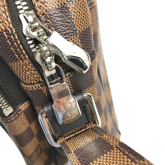 LOUIS VUITTON Shoulder Bag N42704 Damier canvas Brown Damier Dinos Chapman NilPM mens Used Authentic